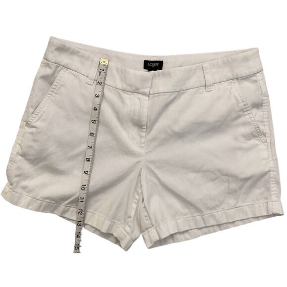 J Crew Factory 5" Classic Chino Short White Size 8 Pockets - Picture 8 of 15